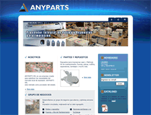 Tablet Screenshot of anyparts.com.ar